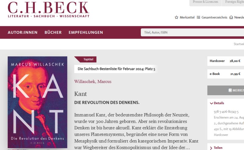 Willaschek Kant Cover