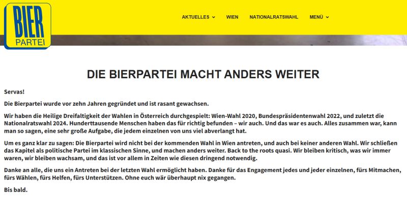 Bierpartei das wars