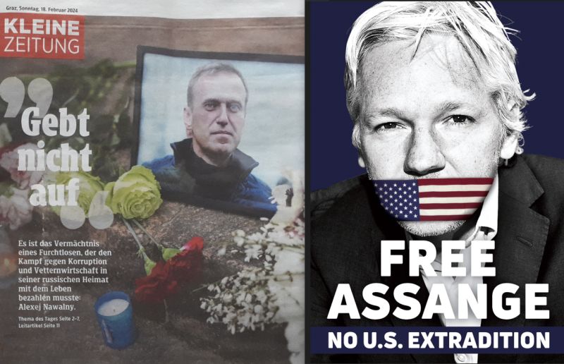 Dissidenten Assange Nawalny