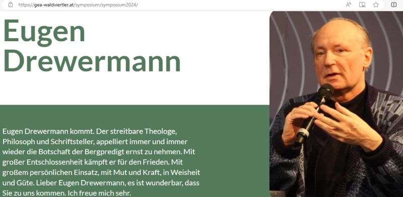 Drewermann in Schrems