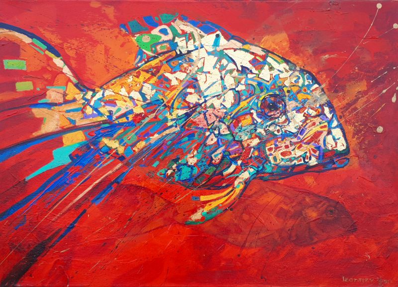 Leontjew Fisch rot