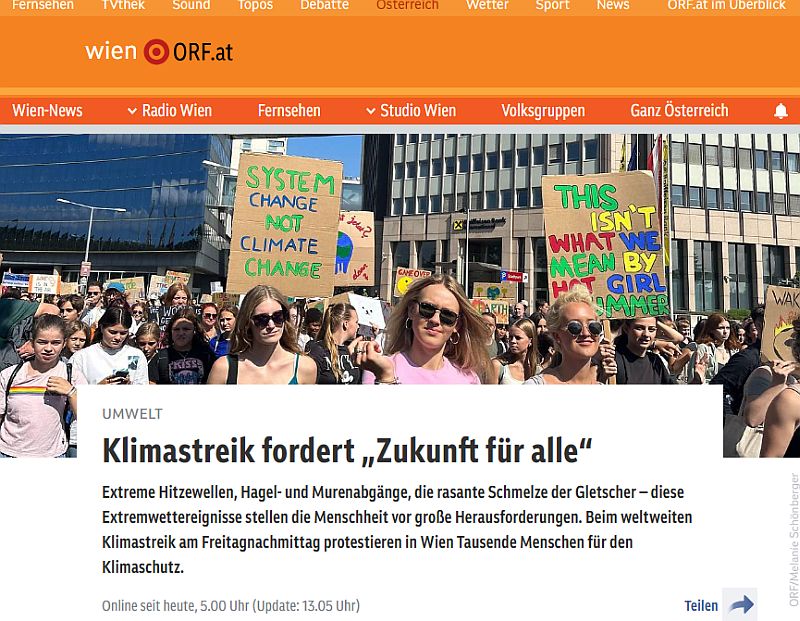 ORF Klimastreik