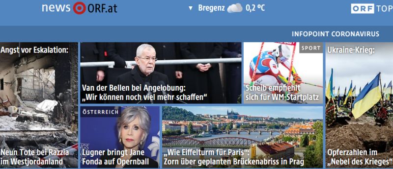 ORF Topstories 2023 01 26