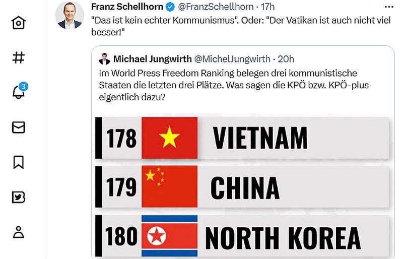 Schellhorn Freedom Ranking