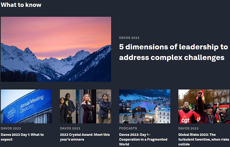 Screen Davos WEF
