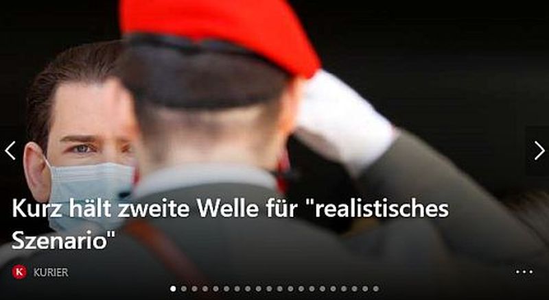 Screen zweite Welle Kurz