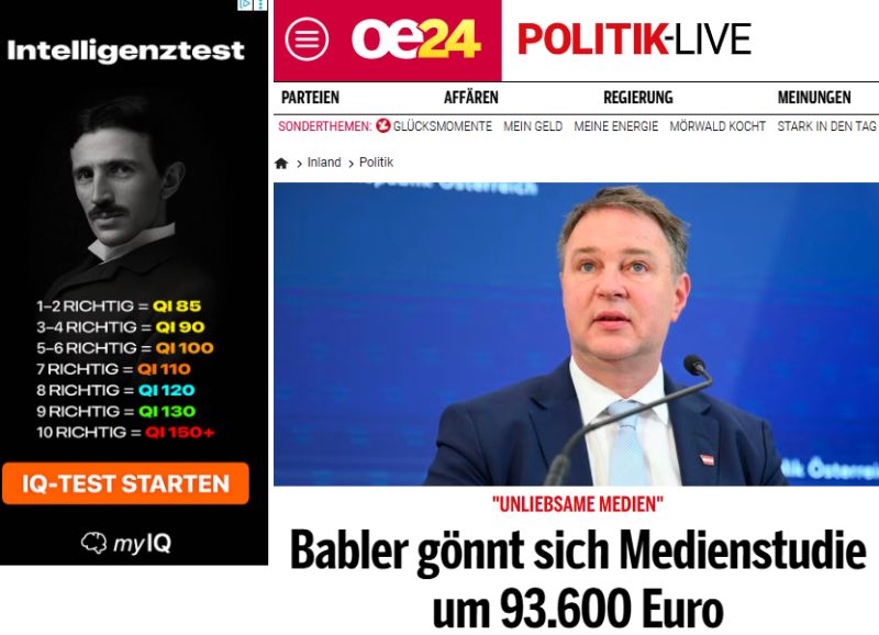 oe24 Babler Medienstudie